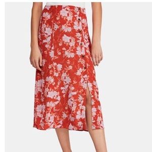 Free People Retro Love Midi Skirt NWOT